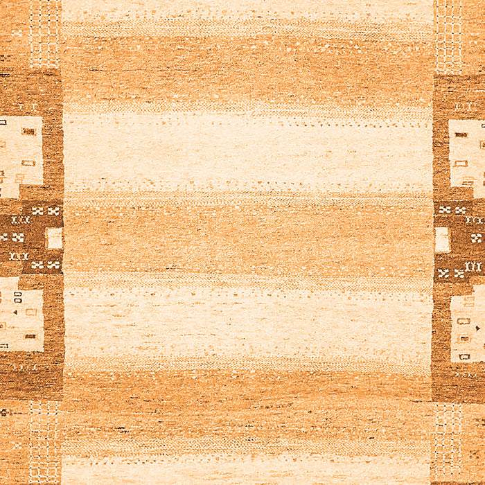 Solid Orange Modern Rug, abs398org