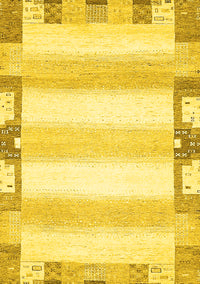 Solid Yellow Modern Rug, abs398yw