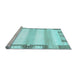 Sideview of Machine Washable Solid Light Blue Modern Rug, wshabs398lblu