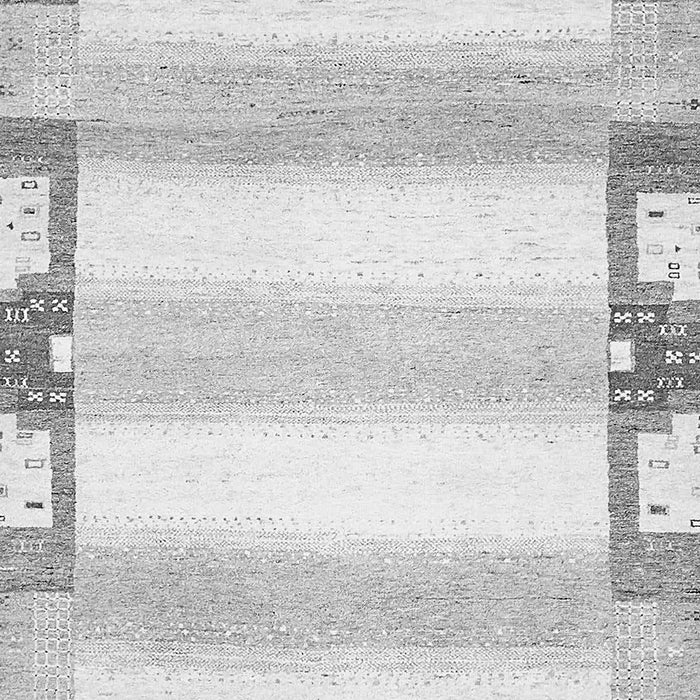 Machine Washable Solid Gray Modern Rug, wshabs398gry