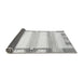 Sideview of Solid Gray Modern Rug, abs398gry