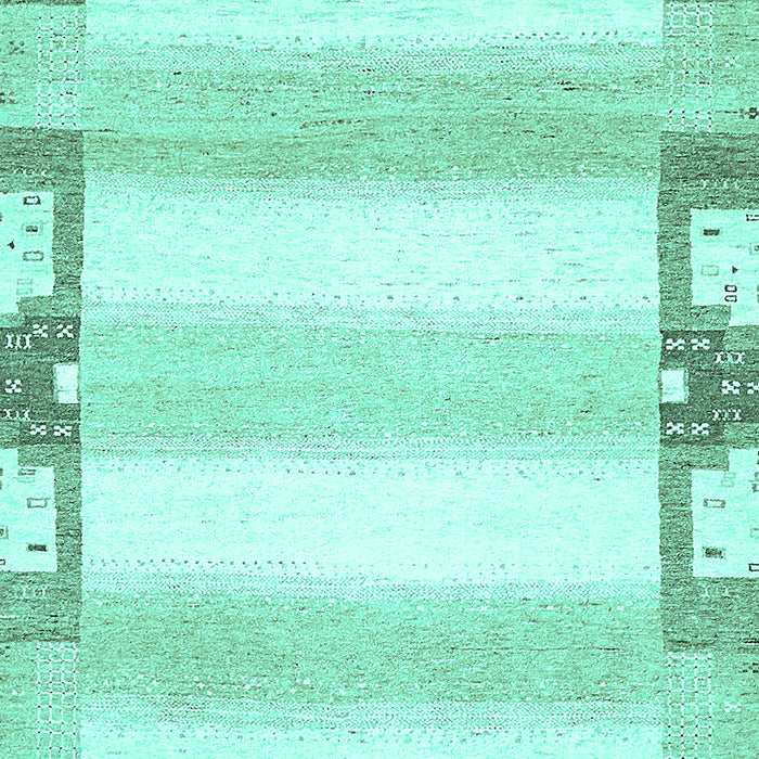 Machine Washable Solid Turquoise Modern Area Rugs, wshabs398turq