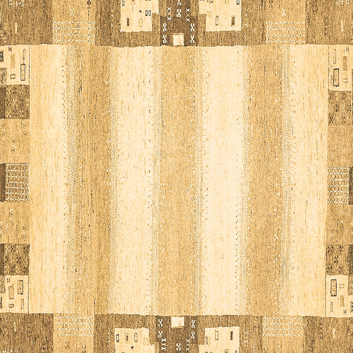 Square Machine Washable Solid Brown Modern Rug, wshabs398brn