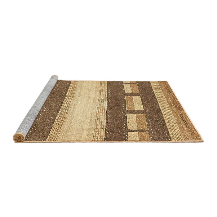 Sideview of Machine Washable Abstract Light Brown Rug, wshabs399