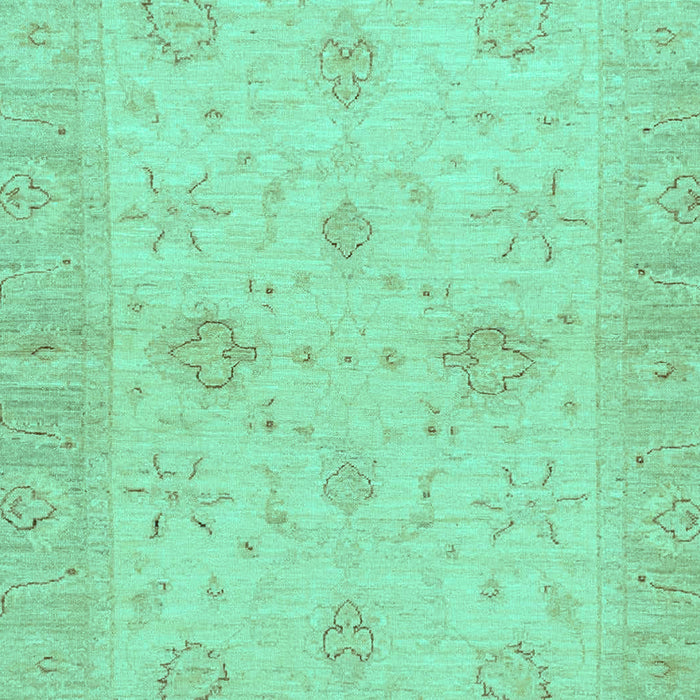 Machine Washable Oriental Turquoise Traditional Area Rugs, wshabs3990turq