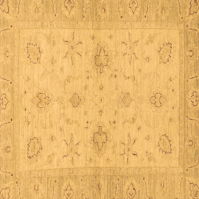 Square Oriental Brown Traditional Rug, abs3990brn