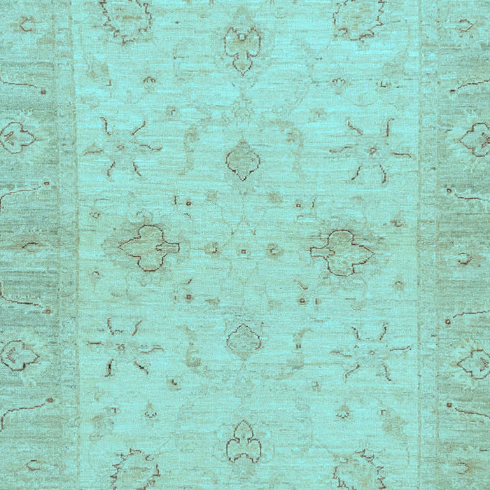 Machine Washable Oriental Light Blue Traditional Rug, wshabs3990lblu