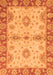 Machine Washable Abstract Orange Modern Area Rugs, wshabs3991org