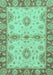 Abstract Turquoise Modern Rug, abs3991turq