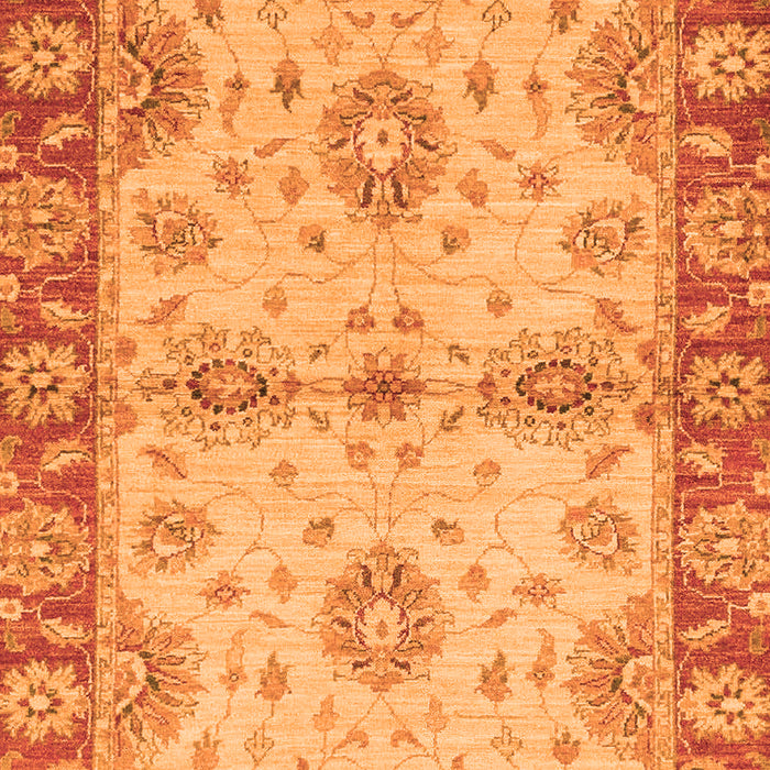 Abstract Orange Modern Rug, abs3991org