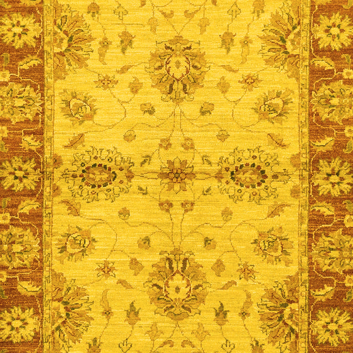 Machine Washable Abstract Yellow Modern Rug, wshabs3991yw