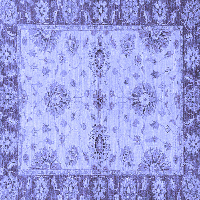 Square Machine Washable Abstract Blue Modern Rug, wshabs3991blu