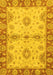 Abstract Yellow Modern Rug, abs3991yw