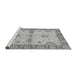 Sideview of Machine Washable Abstract Gray Modern Rug, wshabs3991gry