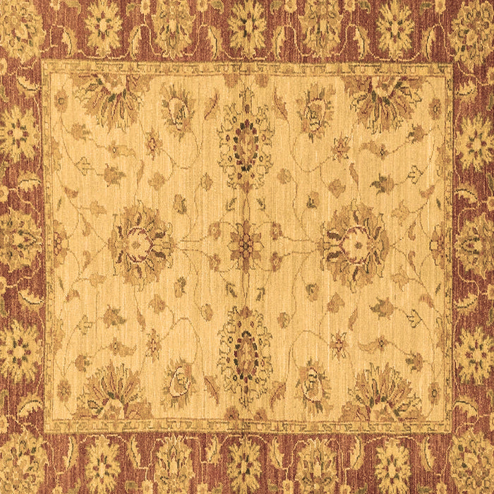 Square Abstract Brown Modern Rug, abs3991brn