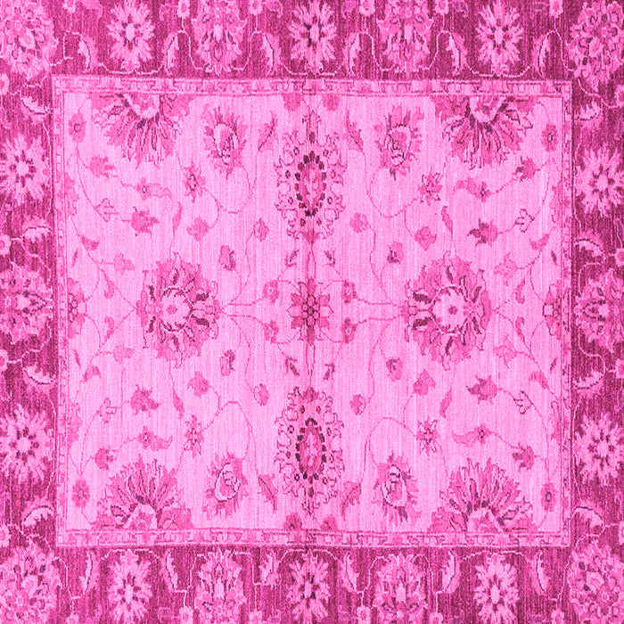 Square Machine Washable Abstract Pink Modern Rug, wshabs3991pnk