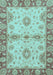 Abstract Light Blue Modern Rug, abs3991lblu