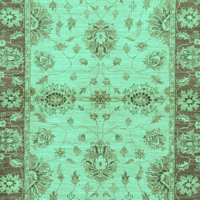 Machine Washable Abstract Turquoise Modern Area Rugs, wshabs3991turq