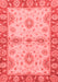 Abstract Red Modern Area Rugs