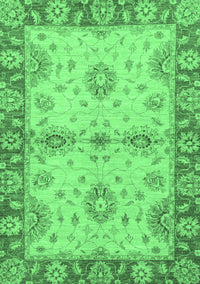 Abstract Emerald Green Modern Rug, abs3991emgrn