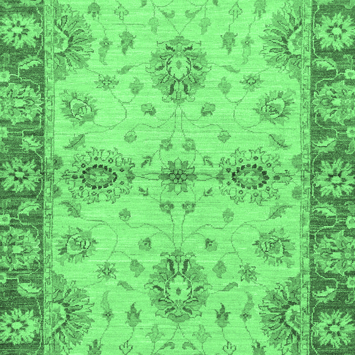 Machine Washable Abstract Emerald Green Modern Area Rugs, wshabs3991emgrn