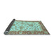 Sideview of Oriental Light Blue Traditional Rug, abs3992lblu