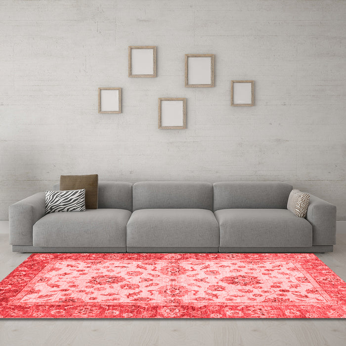 Traditional Red Washable Rugs