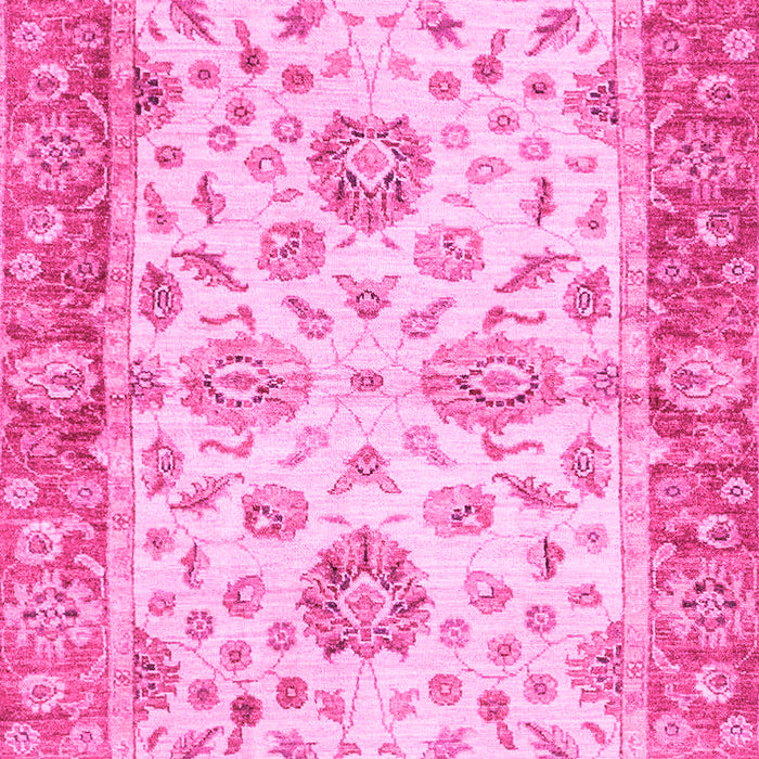 Machine Washable Oriental Pink Traditional Rug, wshabs3992pnk