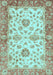 Oriental Light Blue Traditional Rug, abs3992lblu