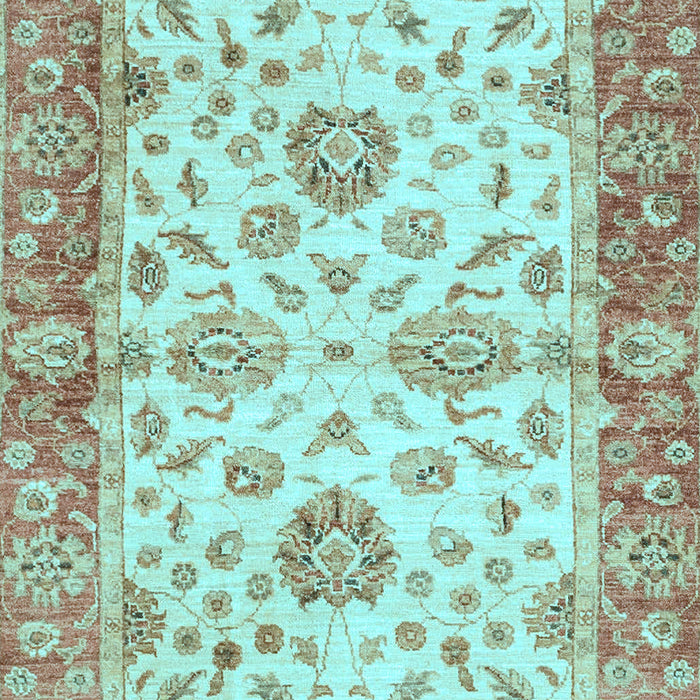 Machine Washable Oriental Light Blue Traditional Rug, wshabs3992lblu