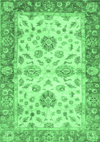 Oriental Emerald Green Traditional Rug, abs3992emgrn