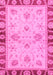 Machine Washable Oriental Pink Traditional Rug, wshabs3993pnk