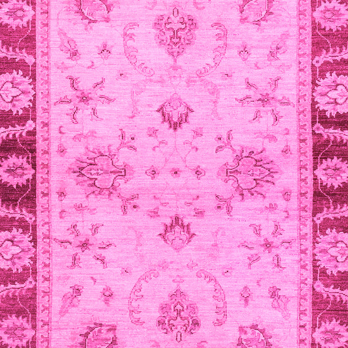 Machine Washable Oriental Pink Traditional Rug, wshabs3993pnk