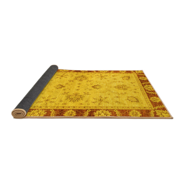Sideview of Oriental Yellow Traditional Rug, abs3993yw