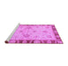 Sideview of Machine Washable Oriental Purple Traditional Area Rugs, wshabs3993pur