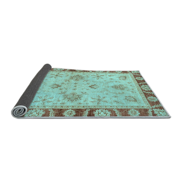 Sideview of Oriental Light Blue Traditional Rug, abs3993lblu