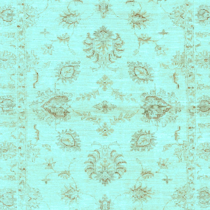 Machine Washable Oriental Light Blue Traditional Rug, wshabs3994lblu