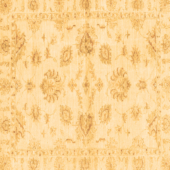 Square Machine Washable Oriental Brown Traditional Rug, wshabs3994brn