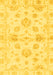 Machine Washable Oriental Yellow Traditional Rug, wshabs3994yw