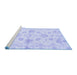 Sideview of Machine Washable Oriental Blue Traditional Rug, wshabs3994blu