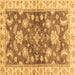 Square Oriental Brown Traditional Rug, abs3995brn