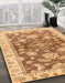 Machine Washable Abstract Orange Rug in a Family Room, wshabs3995