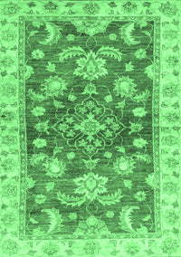 Oriental Emerald Green Traditional Rug, abs3995emgrn