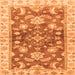 Square Oriental Orange Traditional Rug, abs3995org