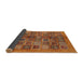 Sideview of Abstract Orange Modern Rug, abs3996