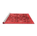 Modern Red Washable Rugs