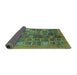 Sideview of Abstract Turquoise Modern Rug, abs3996turq