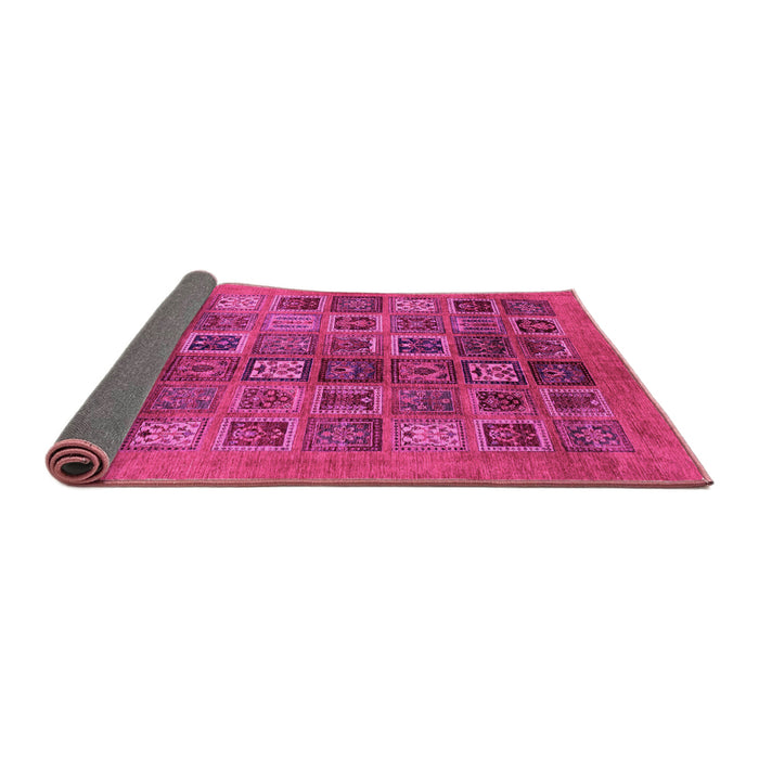Sideview of Abstract Pink Modern Rug, abs3996pnk