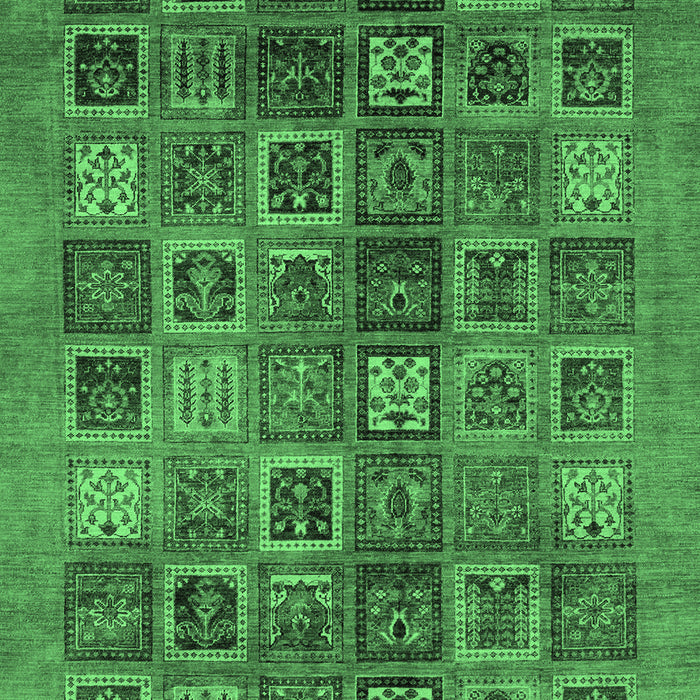 Abstract Emerald Green Modern Rug, abs3996emgrn