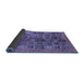 Sideview of Abstract Blue Modern Rug, abs3996blu